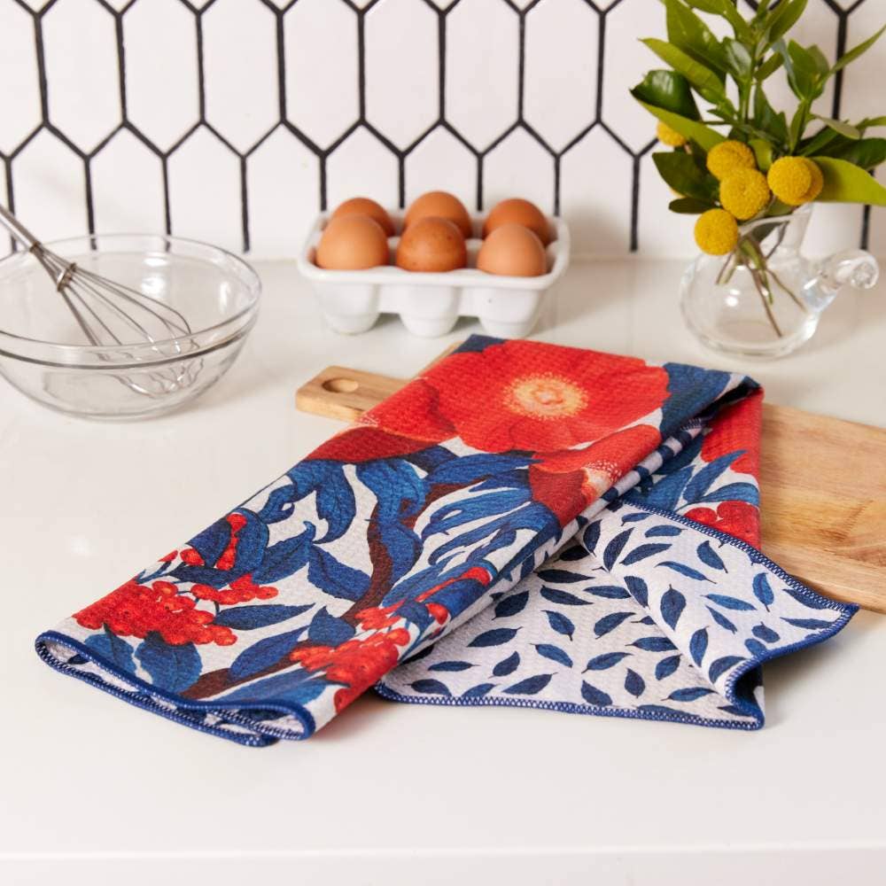 Icelandic Poppies Eco Tea Towel