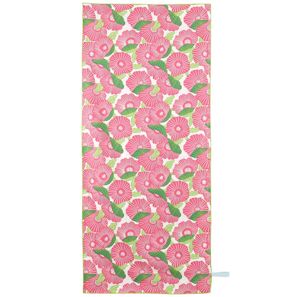 Pink Papaver Reversible Eco Beach Towel