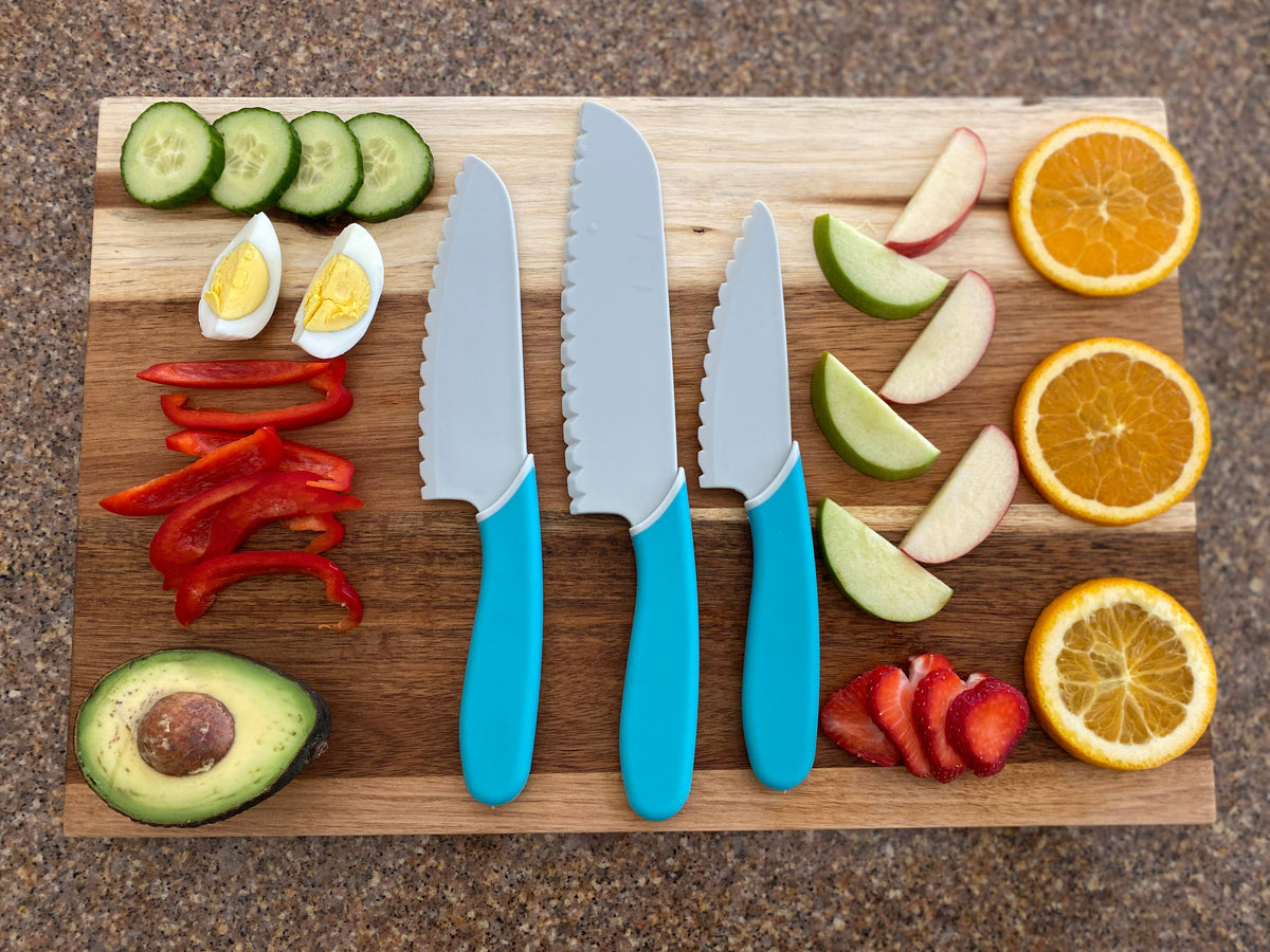 Chef’s Knife Set – 3pc Kid-Safe Nylon Knives
