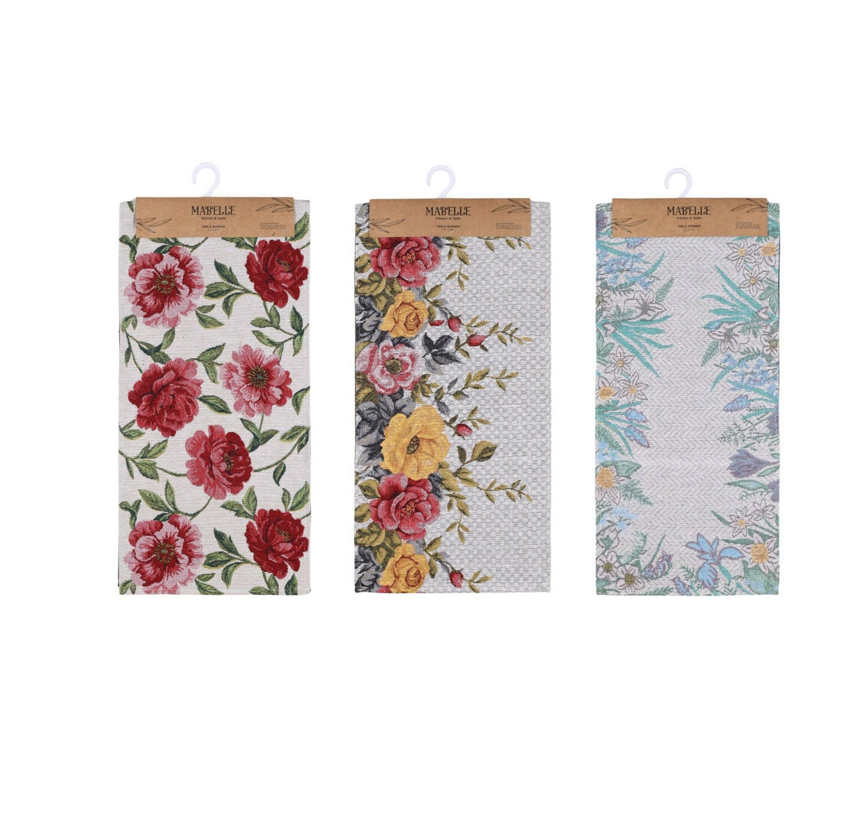 Floral Tapestry Table Runner 54-Inch