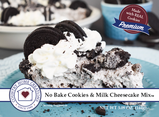 No Bake Cookies & Milk Cheesecake Mix