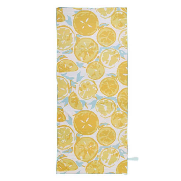 Lemon Slices Reversible Eco Beach Towel