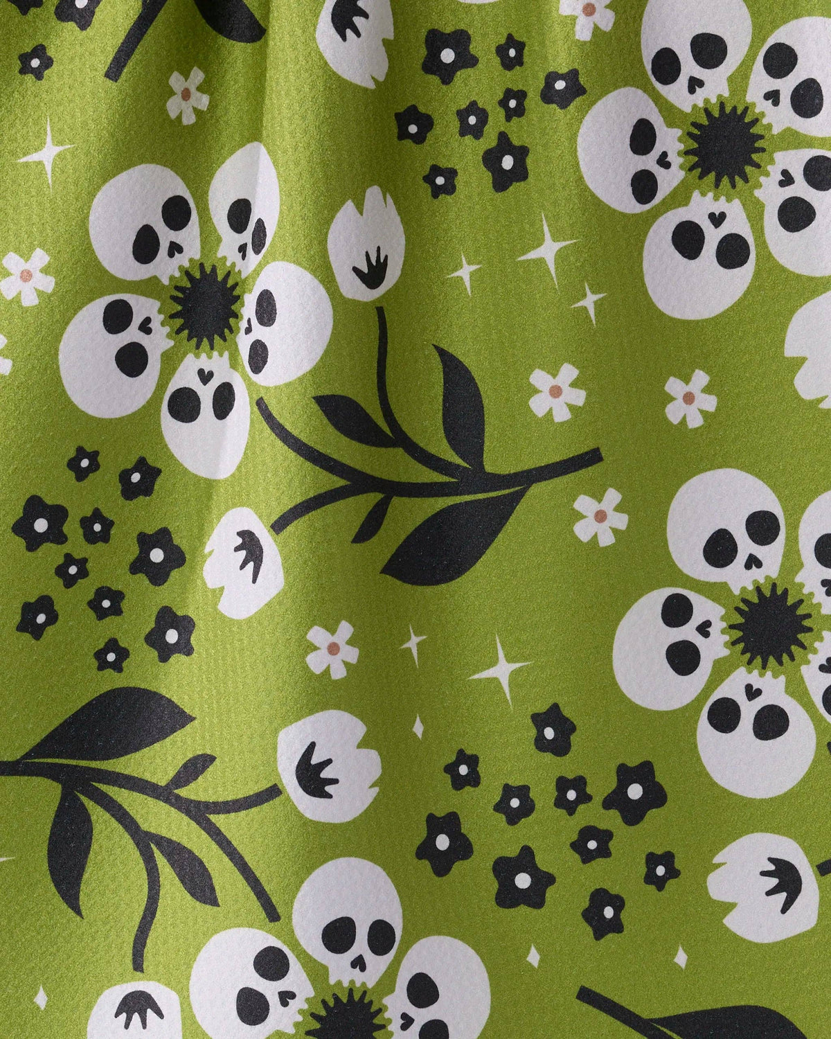 Marrow Bloom Tea Towel: Green
