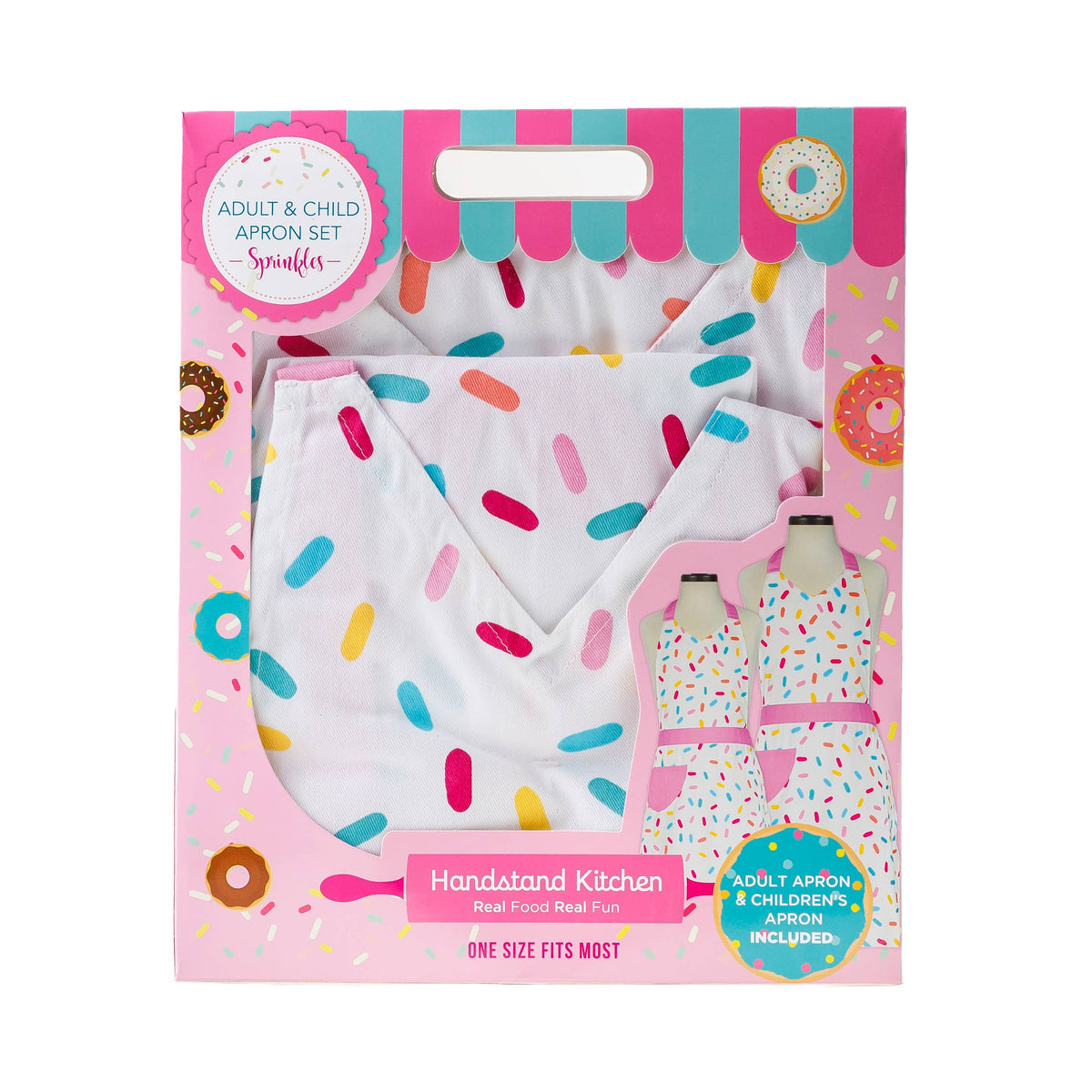 Sprinkles Adult and Youth Apron Set - Matching Gift Set
