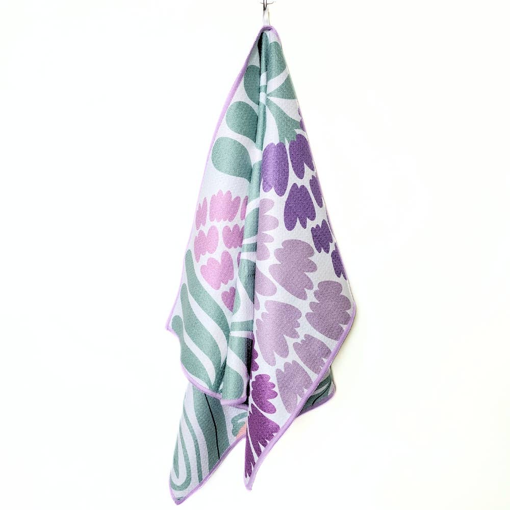Tulips - Dual Sided Hand Towels - Microfiber Kitchen Towels