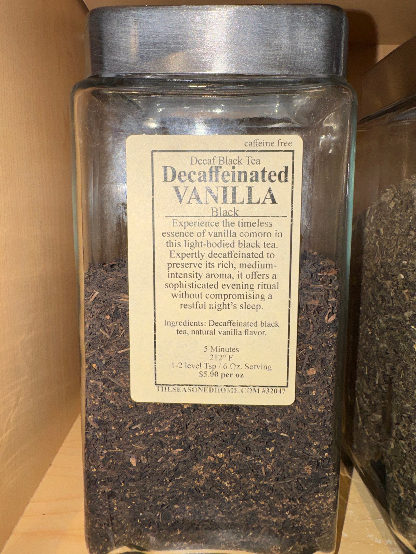 DECAF VANILLA COMORO BLACK TEA