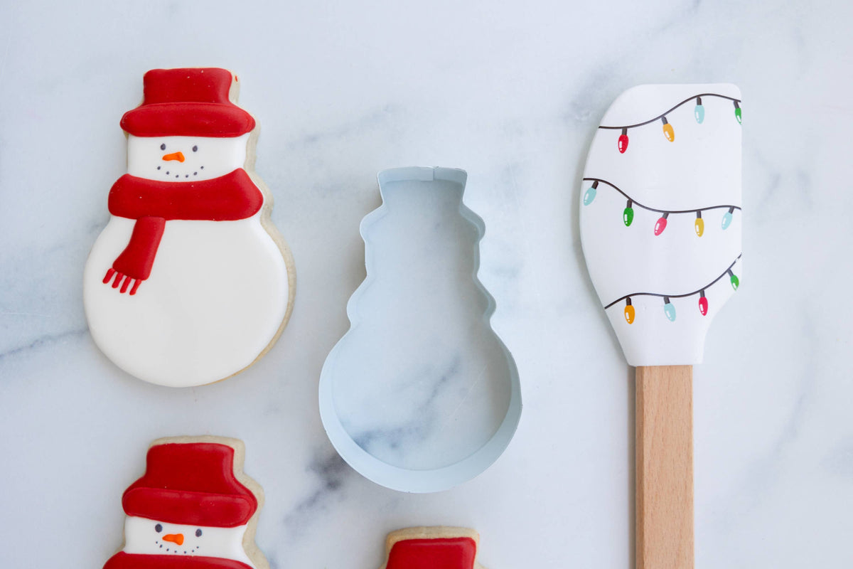 Snowman Cookie Cutter & Spatula Set – Holiday Baking Gift