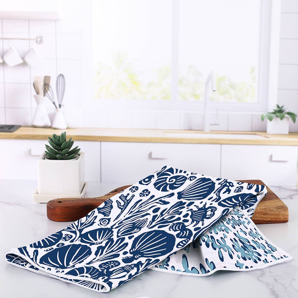 Sea Life Eco Tea Towel
