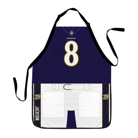 Baltimore Ravens NFL Jersey Apron - Lamar Jackson