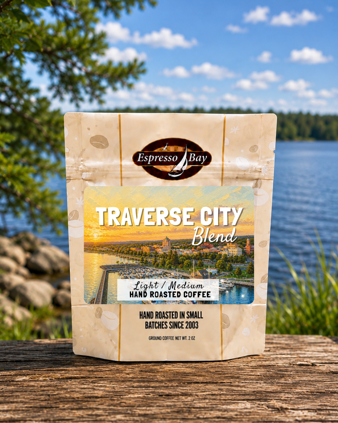 Single Serve Coffee Pack: Traverse City Blend [Light/Med Roast]