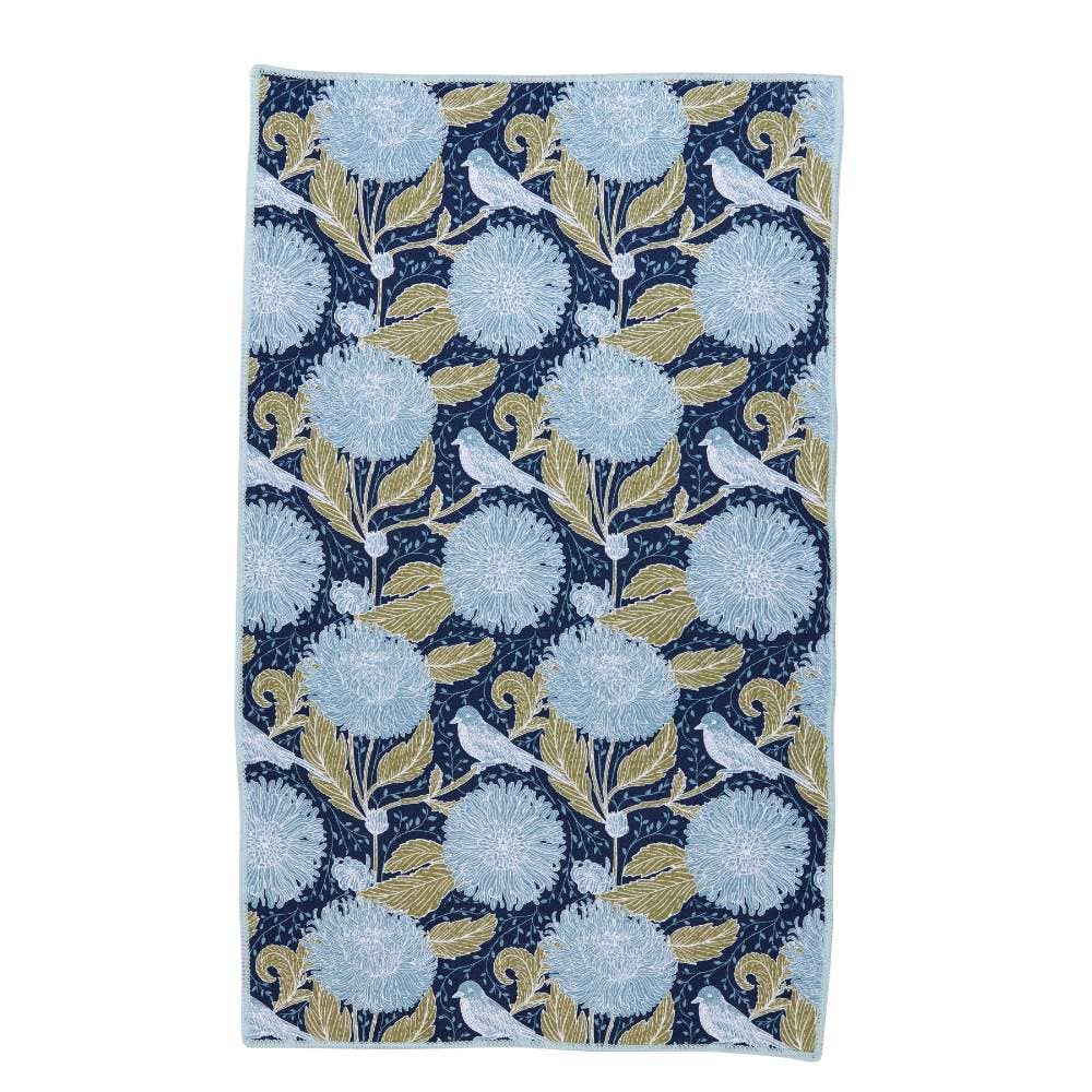 Chrysanthemum Bird Eco Tea Towel