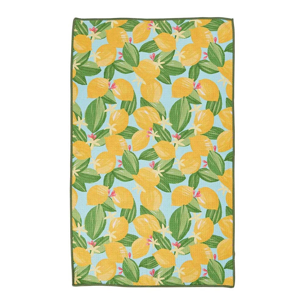 Lemon Blossoms Eco Tea Towel