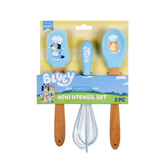 BLUEY™ Mini Utensil Set – 3pc Spatula, Whisk & Spoon