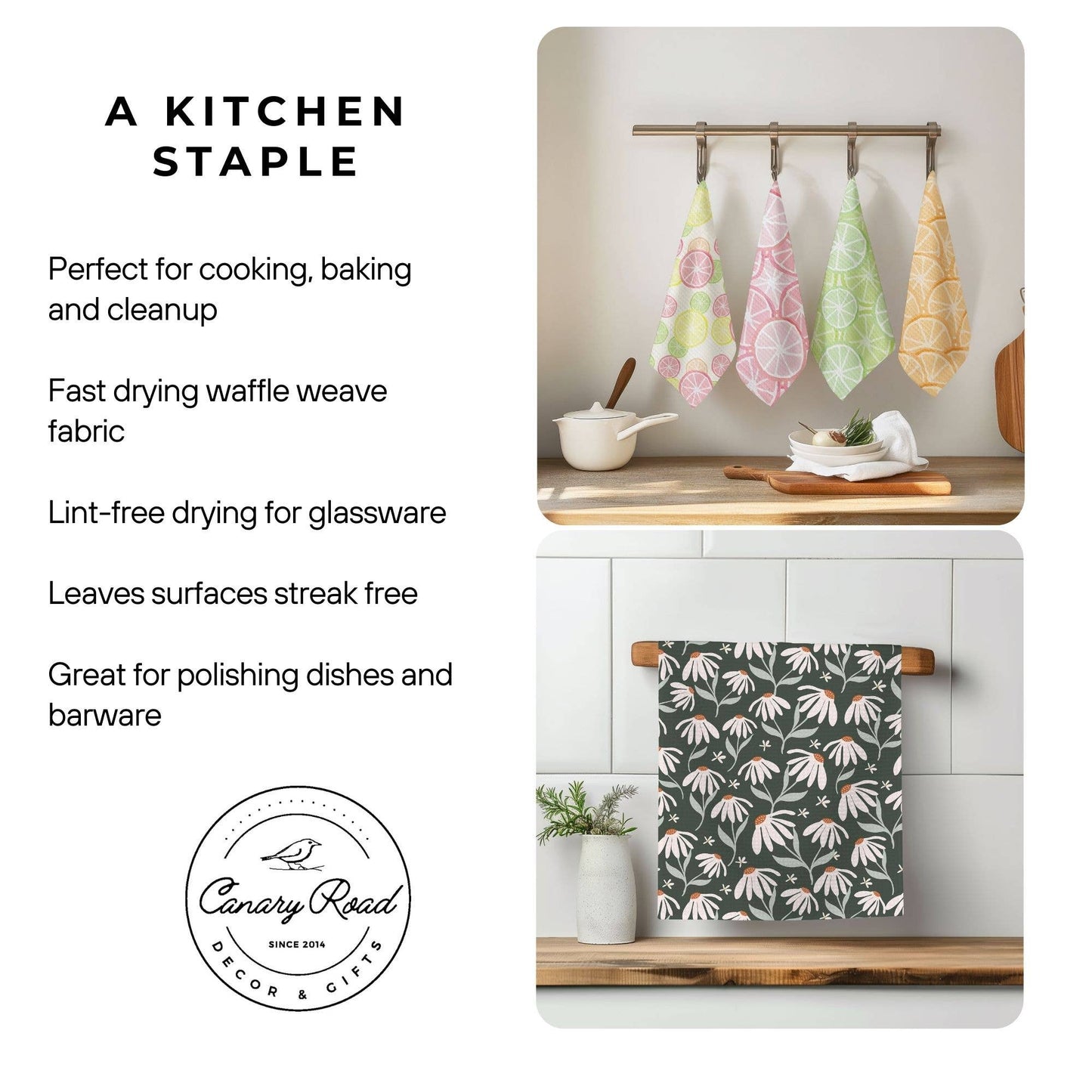 Tulip Kitchen Flower Bloom Spring Summer Towel
