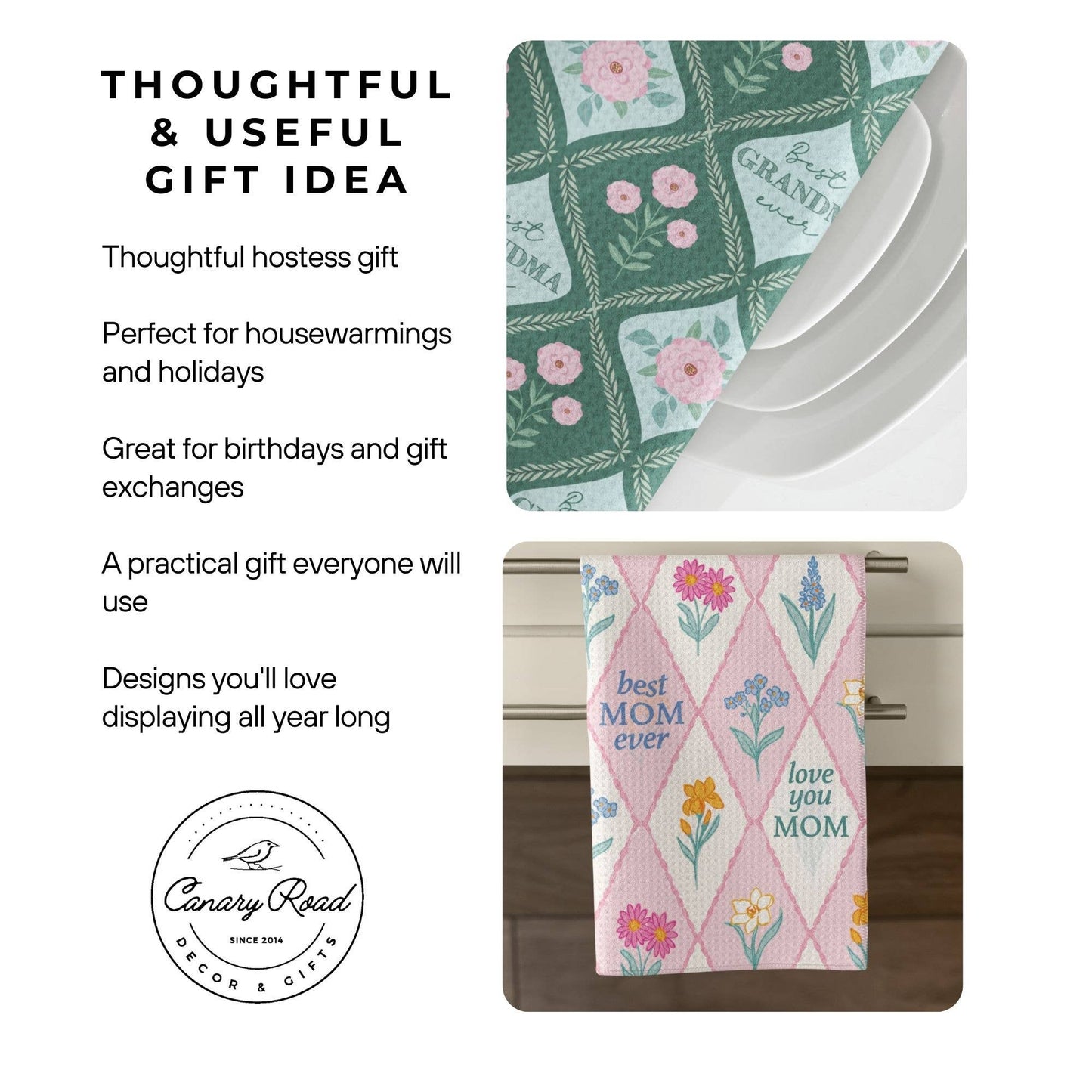 Tulip Kitchen Flower Bloom Spring Summer Towel