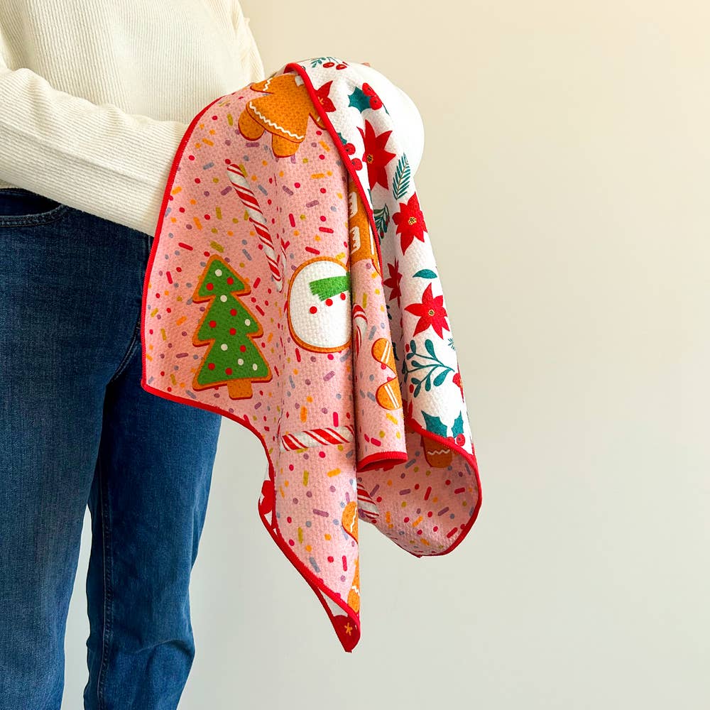 Christmas Gingerbread - Dual Sided Tea Towel