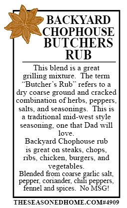 Backyard Chophouse Butcher Rub