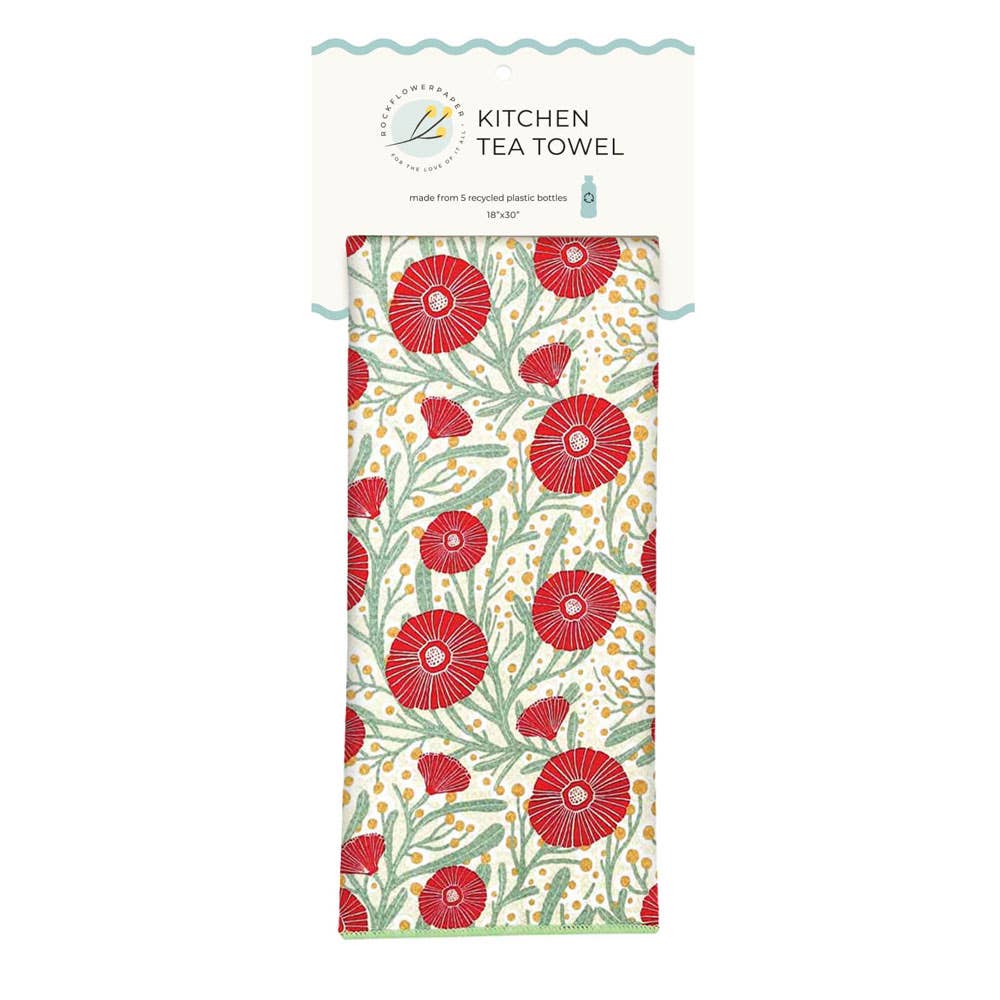 Camellia Bouquet Eco Tea Towel