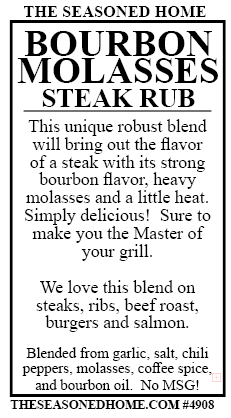 Bourbon Molasses Steak Rub