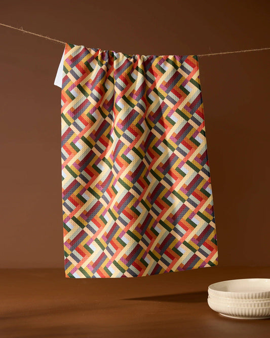 Vivid Cascade Tea Towel
