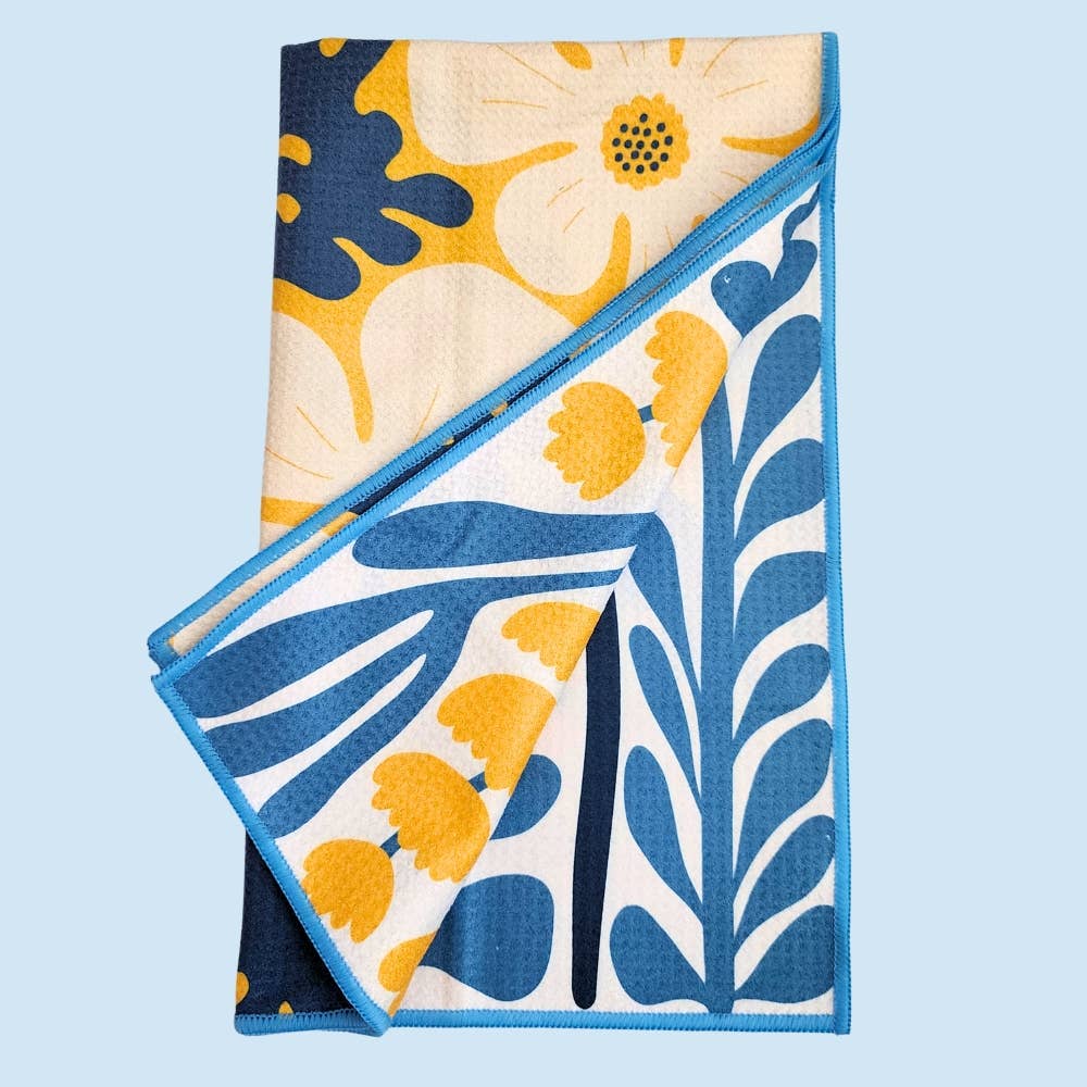 Golden - Dual Sided Hand Towels - Microfiber Kitchen Towels