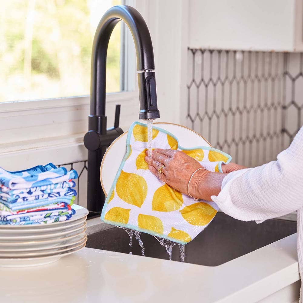 Lemon Blossoms Eco Dish Cloth (Set of 3)