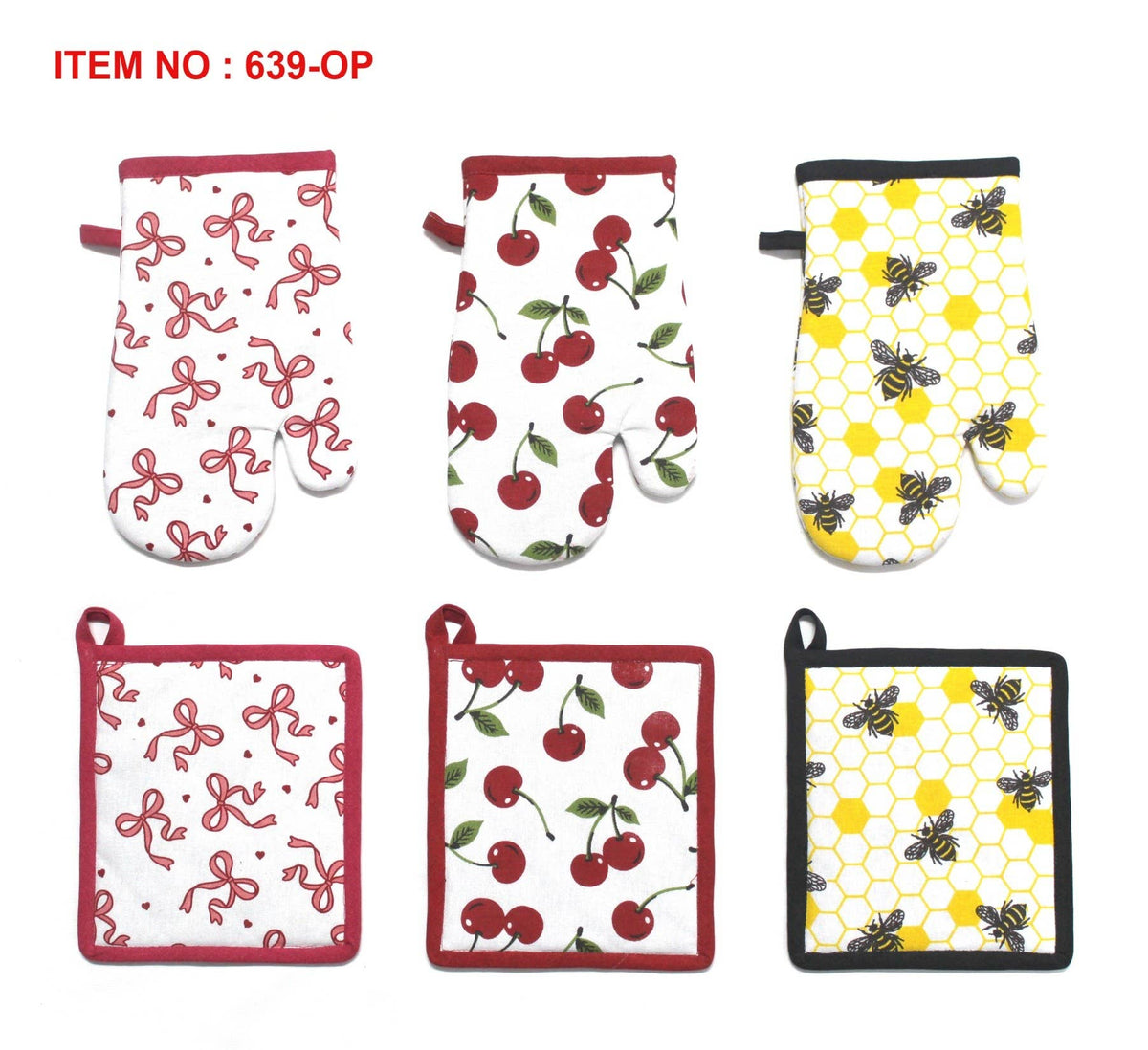 Everyday Printed Oven Mitt & Pot Holder
