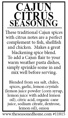 Cajun Citrus Seasoning Blend