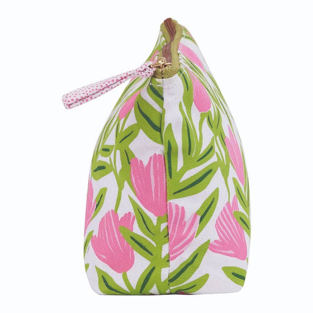 Pink Delight Medium Canvas Pouch