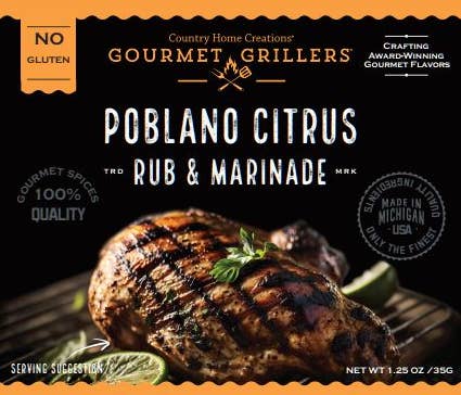 Gourmet Griller- Poblano Citrus Rub & Marinade