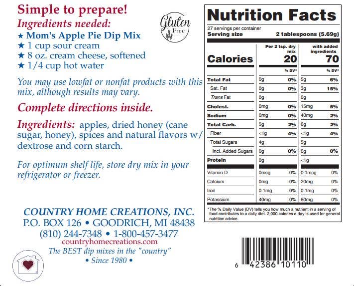 Mom's Apple Pie Dip Mix