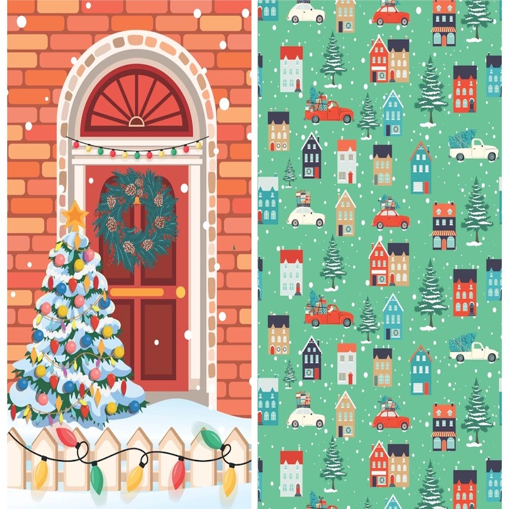 Christmas Holiday Cheer - Dual Sided Tea Towel