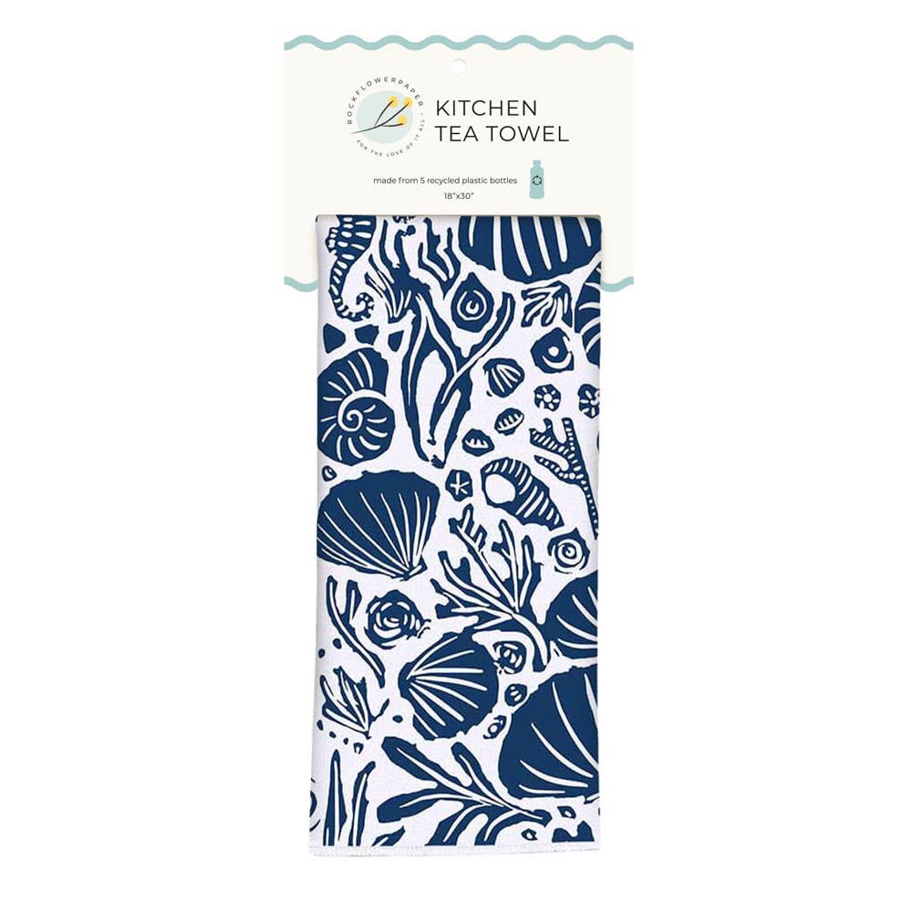 Sea Life Eco Tea Towel