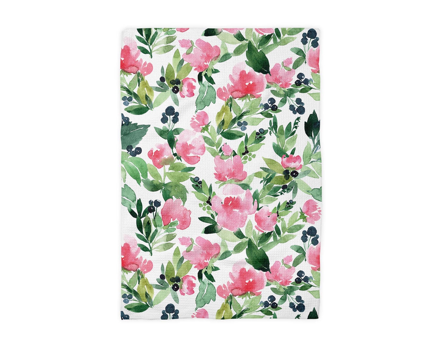 Pink Floral Kitchen Flower Bloom Spring Summer Towel