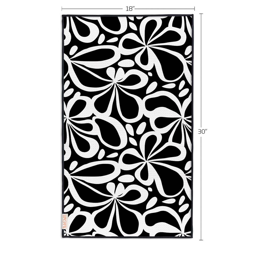 Mod Floral Tile Microfiber Towel