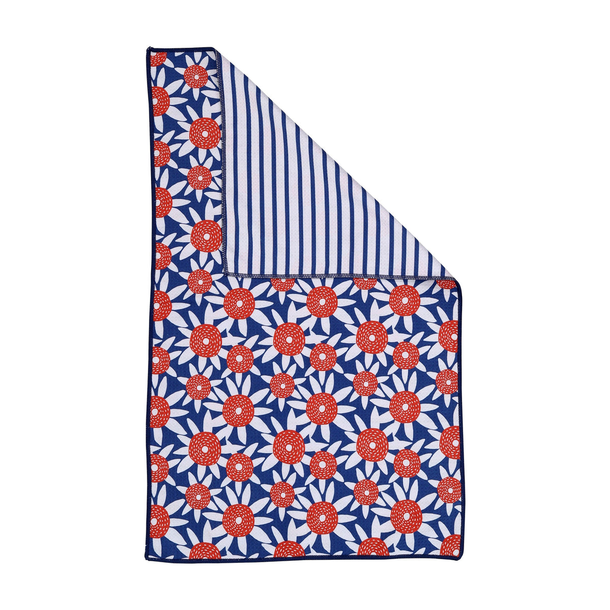 Straw Sunflower Red Eco Kitchen Tea Towel