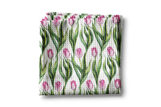 Tulip Floral Kitchen Flower Bloom Spring Summer Towel