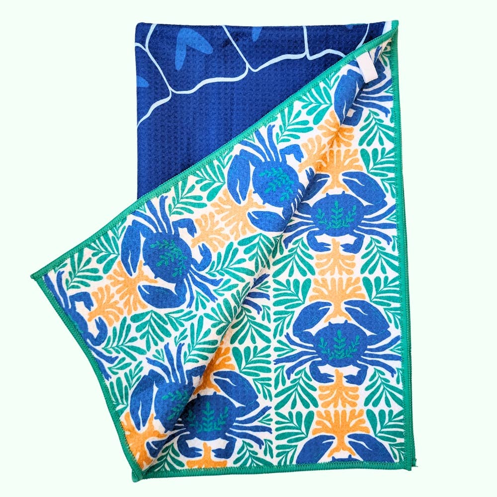 SeaTurtle - Dual Sided Hand Towel- Microfiber Kitchen Towel