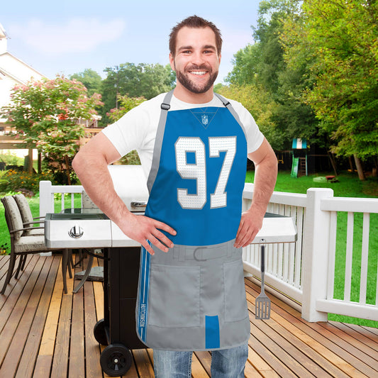 Detroit Lions NFL Jersey Apron - Aiden Hutchinson