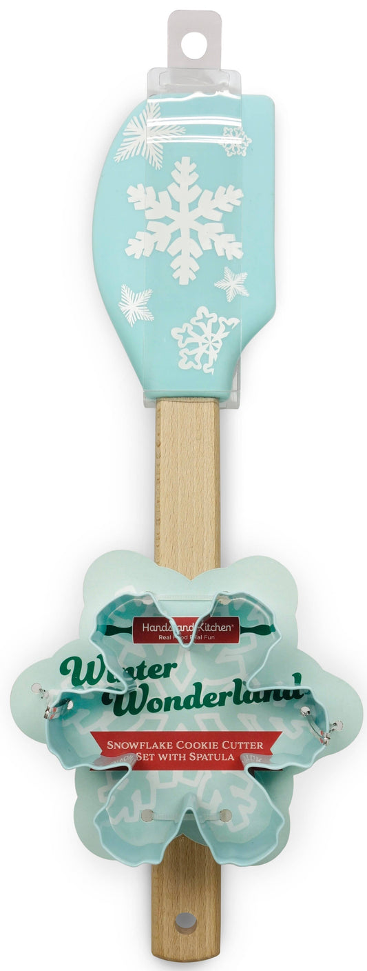 Snowflake Spatula & Cookie Cutter - 2pc Holiday Baking Gift