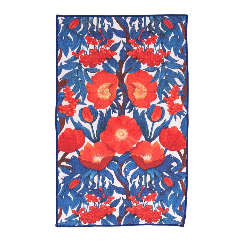 Icelandic Poppies Eco Tea Towel