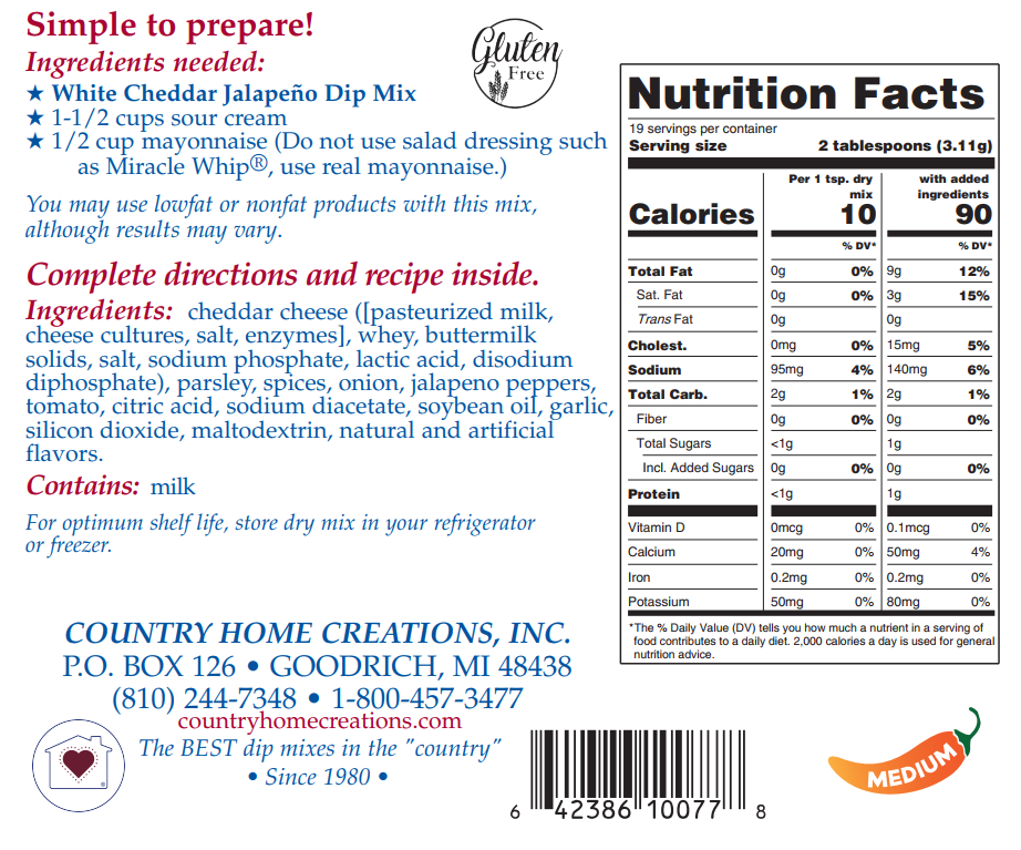 White Cheddar Jalapeno Dip Mix