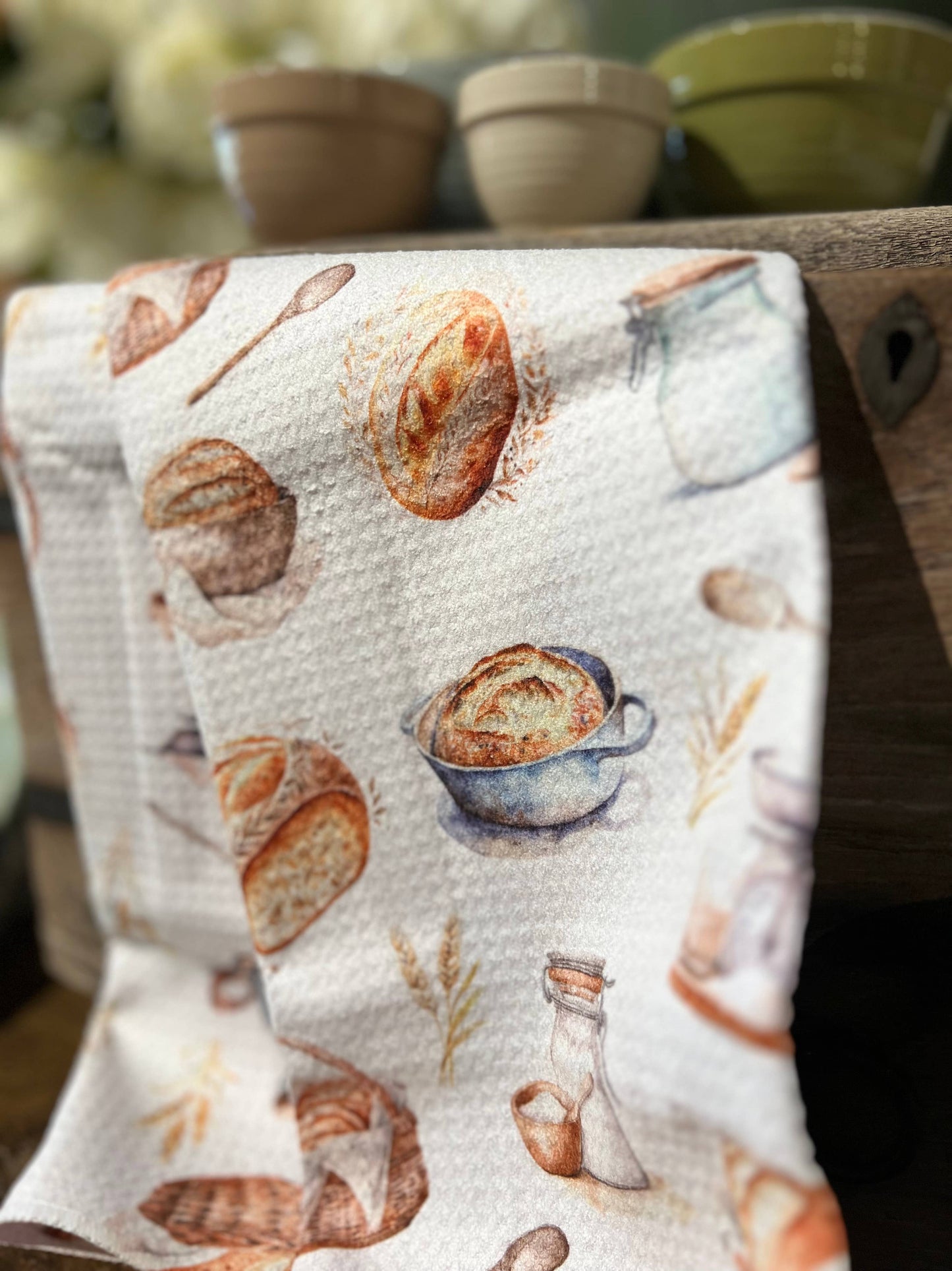 Sourdough White - Hand/Tea Towel - Recycled Microfiber