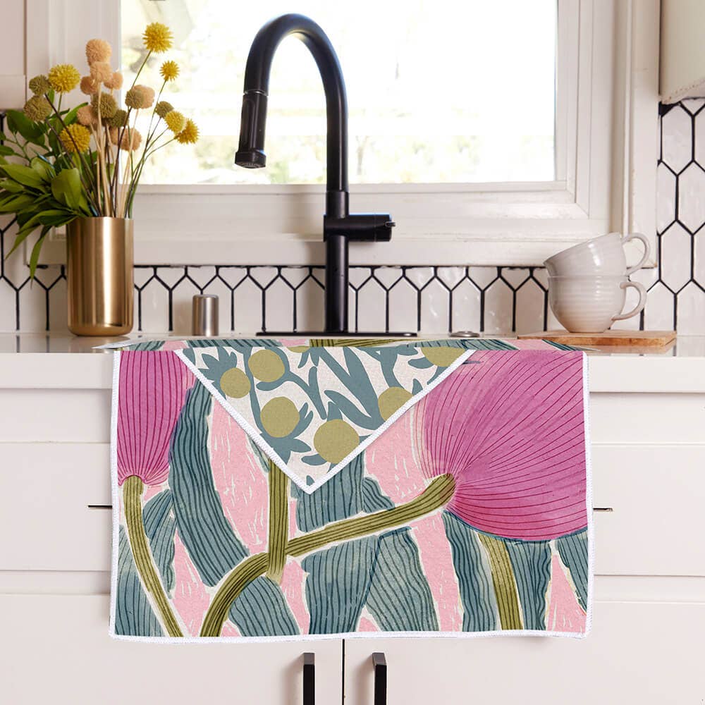 Tulip Blooms Eco Tea Towel