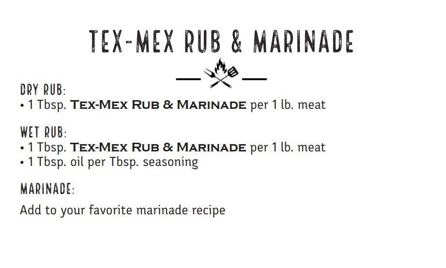 Gourmet Griller- Tex-Mex Rub & Marinade