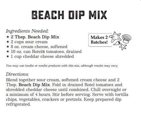 Coastal Kitchen- Beach Dip Mix
