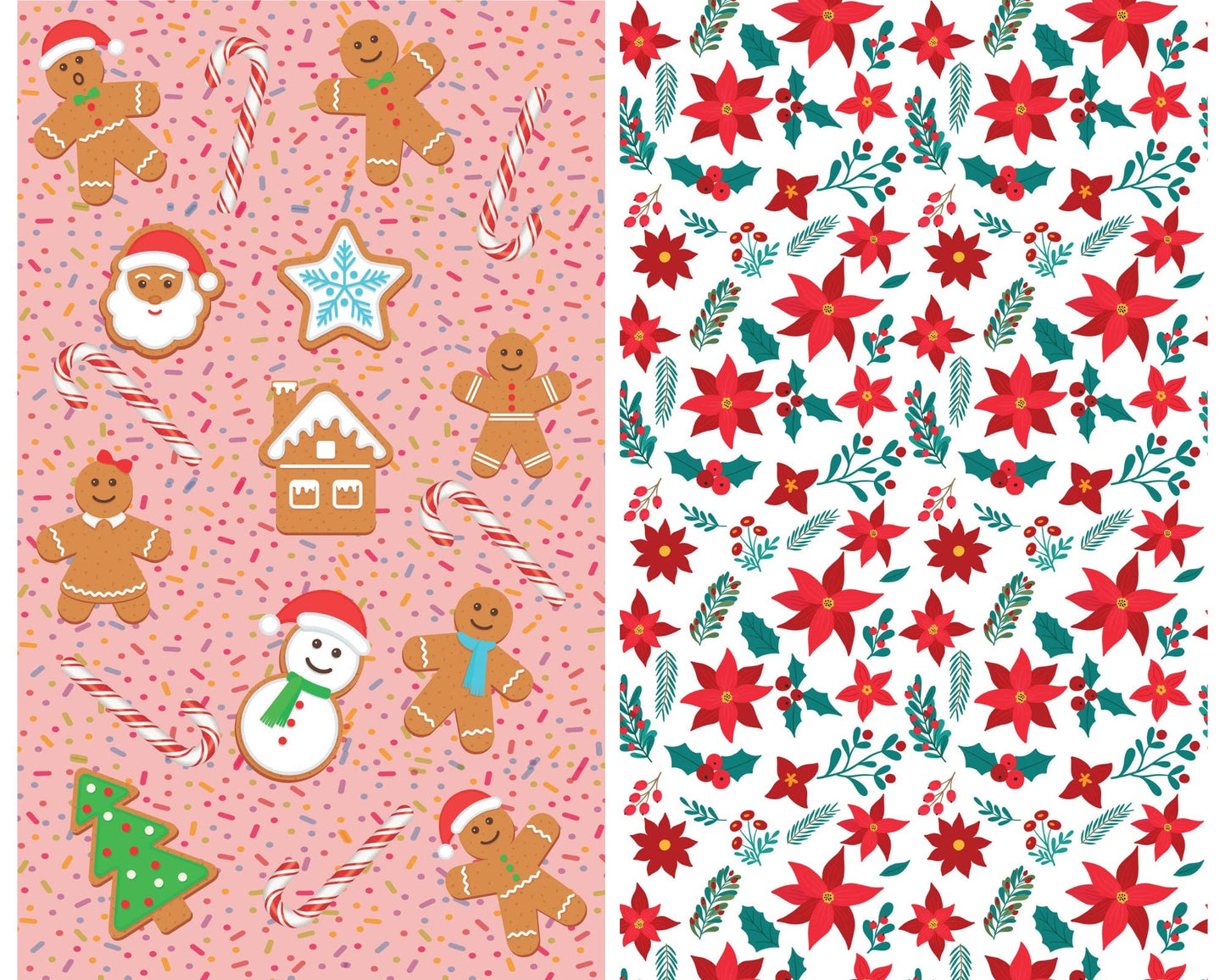 Christmas Gingerbread - Dual Sided Tea Towel