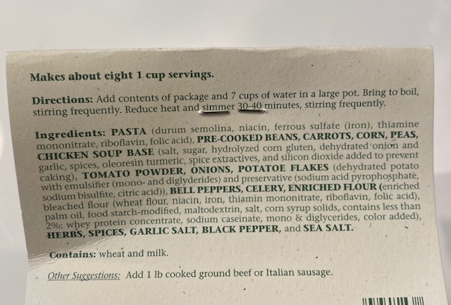 Pasta Fagioli Soup