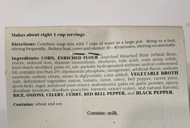 Yellow Curry Soup