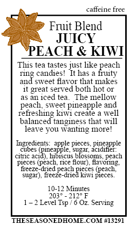 Juicy Peach & Kiwi Fruit Tea